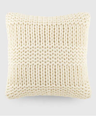 Home Collection Cozy Chunky Knit Throw Pillow In Neutral