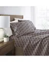 Home Collection Delicate Blossoms Patterned Ultra-soft Bed Sheet Set In Orange