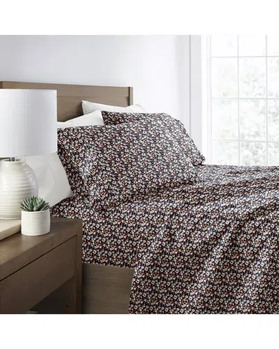 Home Collection Delicate Blossoms Patterned Ultra-soft Bed Sheet Set In Multi