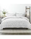 Home Collection Down Alt Abstract Garden Patterned Comforter Set In Gray