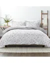 Home Collection Down Alt Moonlight Stars Reversible Comforter Set In Grey