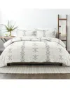 Home Collection Down Alt Urban Stitch Patterned Comforter Set In White