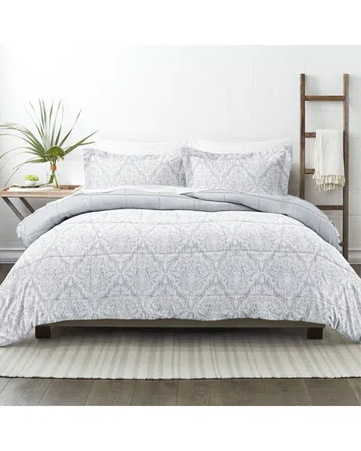 Home Collection English Countryside Reversible Comforter Set In Gray