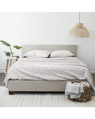 Home Collection Flower Bunch 4pc Flannel Sheet Set In Animal Print