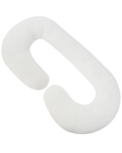 Home Collection Full Body Support Rayon From Bamboo Pregnancy Pillow In White