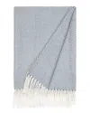 Home Collection Herringbone Throw Blanket In Blue
