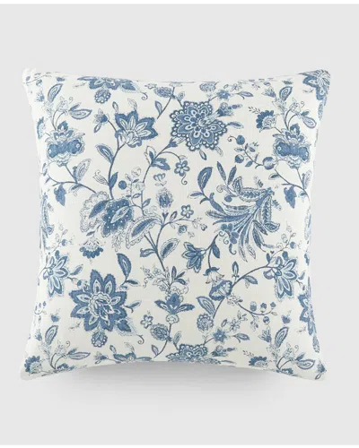 Home Collection Jacobean Patterned Cotton Throw Pillow In White