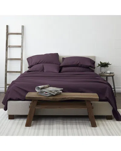 Home Collection Luxury Ultra Soft 6pc Bed Sheet Set In Purple