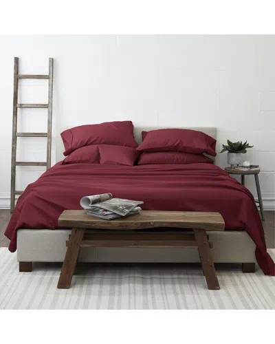 Home Collection Luxury Ultra Soft 6pc Bed Sheet Set In Burgundy