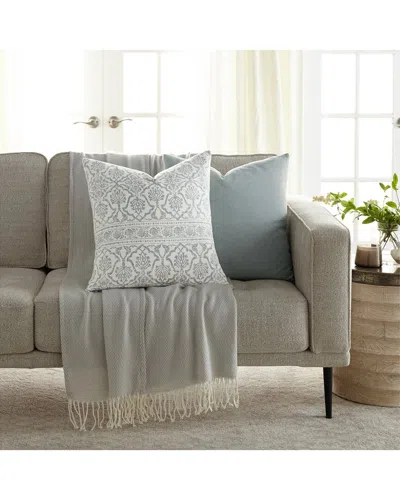 Home Collection Pack Of 2 Antique Floral Throw Pillows In White
