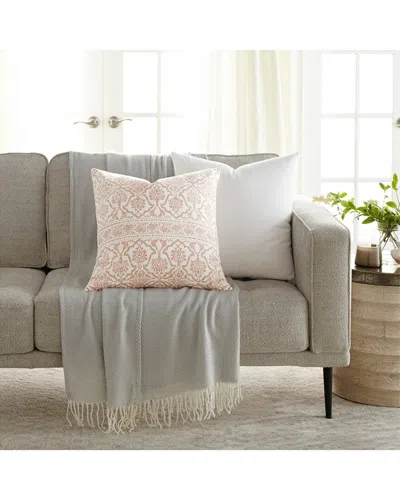 Home Collection Pack Of 2 Antique Floral Throw Pillows In White