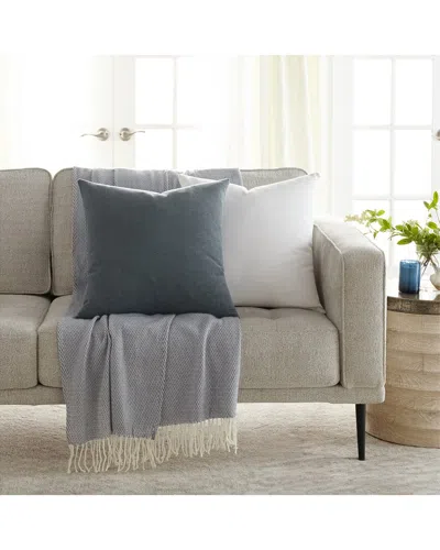 Home Collection Pack Of 2 Slub Throw Pillows In Green
