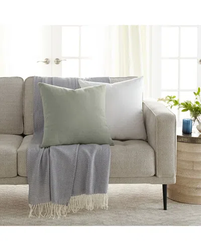 Home Collection Pack Of 2 Slub Throw Pillows In Green