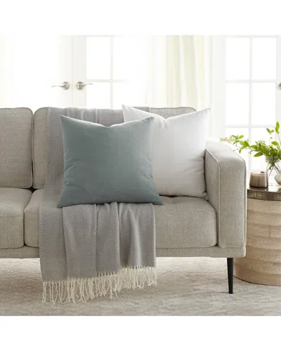 Home Collection Pack Of 2 Slub Throw Pillows In White