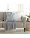 HOME COLLECTION HOME COLLECTION PACK OF 2 WILLOW SLUB THROW PILLOWS