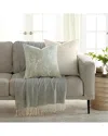 Home Collection Pack Of 2 Willow Slub Throw Pillows In Green