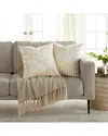 Home Collection Pack Of 2 Antique Floral Throw Pillows