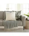 Home Collection Pack Of 2 Yarn-dyed Throw Pillows In Green