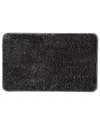 Home Collection Plush Absorbent Bath Mat With Anti-skid Rubber Backing In Black