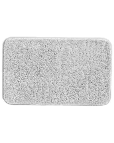 Home Collection Plush Absorbent Bath Mat With Anti-skid Rubber Backing In Gray