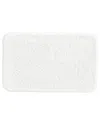 Home Collection Plush Absorbent Bath Mat With Anti-skid Rubber Backing In White