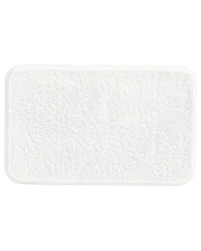 Home Collection Plush Absorbent Bath Mat With Anti-skid Rubber Backing In White