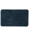 Home Collection Plush Absorbent Bath Mat With Anti-skid Rubber Backing In Blue