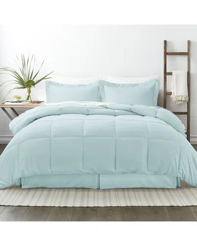 Home Collection Premium 8pc Bed In A Bag In Blue