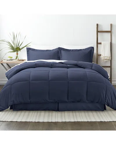 Home Collection Premium 8pc Bed In A Bag In Blue