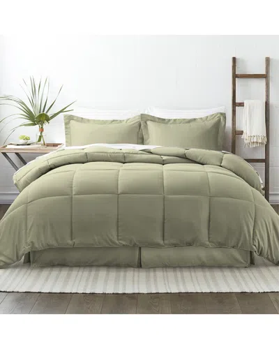 Home Collection Premium 8pc Bed In A Bag In Green