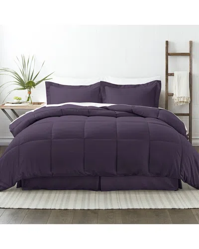 Home Collection Premium 8pc Bed In A Bag In Purple