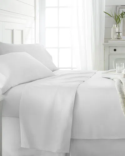 Home Collection Premium Bamboo 4pc Luxury Bed Sheet Set In White