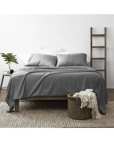 Home Collection Premium Chevron Embossed 4pc Bed Sheet Set In Animal Print