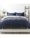 Home Collection Premium Down Alternative Reversible Comforter Set In Blue