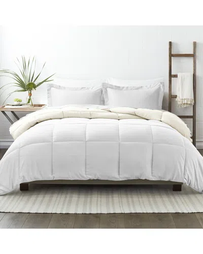 Home Collection Premium Down Alternative Reversible Comforter Set In White