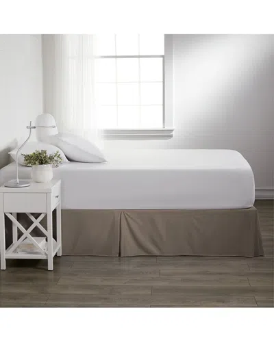 Home Collection Premium Pleated Dust Ruffle Bed Skirt In Brown