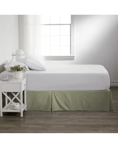 Home Collection Premium Pleated Dust Ruffle Bed Skirt In Green
