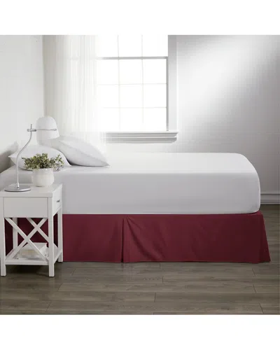 Home Collection Premium Pleated Dust Ruffle Bed Skirt In White