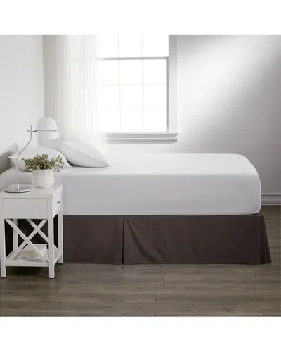 Home Collection Premium Pleated Dust Ruffle Bed Skirt In White