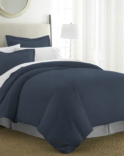 Home Collection Premium Ultra Soft 3pc Duvet Cover Set In Blue