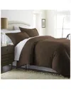 Home Collection Premium Ultra Soft 3pc Duvet Cover Set In Brown