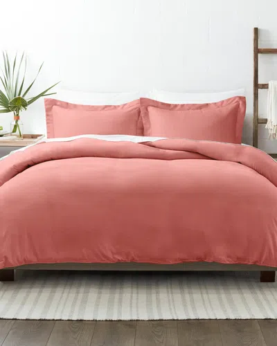 Home Collection Premium Ultra Soft 3pc Duvet Cover Set In Pink