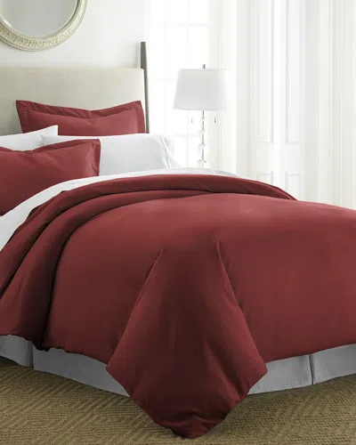 Home Collection Premium Ultra Soft 3pc Duvet Cover Set In Red