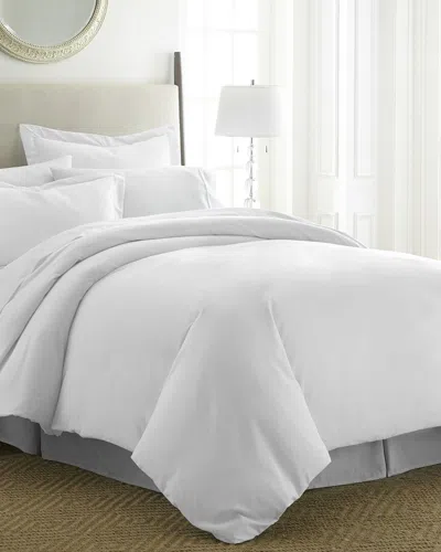 Home Collection Premium Ultra Soft 3pc Duvet Cover Set In White