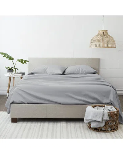 Home Collection Premium Ultra Soft 4pc Bed Sheet Set In Gray