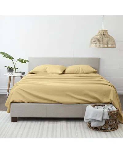 Home Collection Premium Ultra Soft 4pc Bed Sheet Set In Yellow