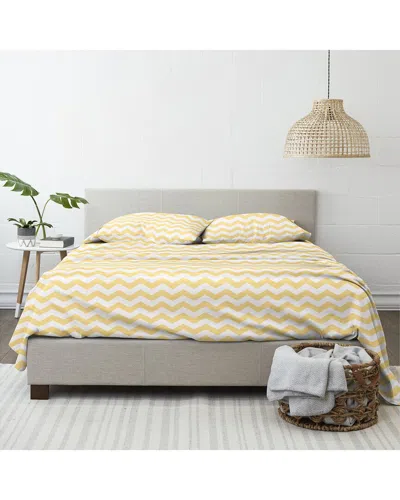 Home Collection Premium Ultra Soft 4pc Sheet Set In Yellow