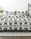 Home Collection Premium Ultra Soft Adobe Diamond 3pc Reversible Duvet Cover Set In Gray