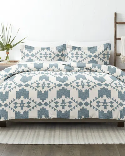 Home Collection Premium Ultra Soft Adobe Diamond 3pc Reversible Duvet Cover Set In Teal