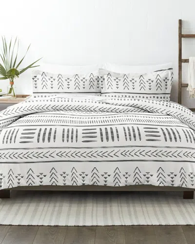 Home Collection Premium Ultra Soft Arrow Dreams 3pc Duvet Cover Set In Gray